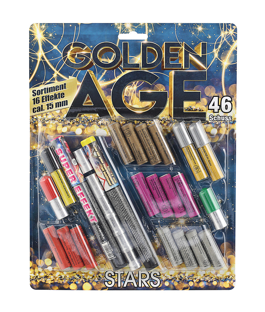 Golden Age Pyro Silvester Feuerwerk 46 tlg.