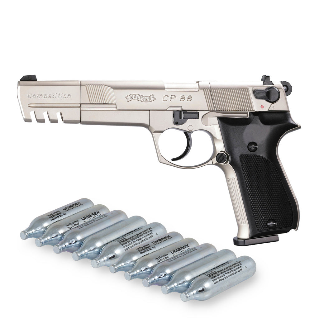Walther CP88 Competition nickel CO2 Luftpistole 4,5mm Diabolo
