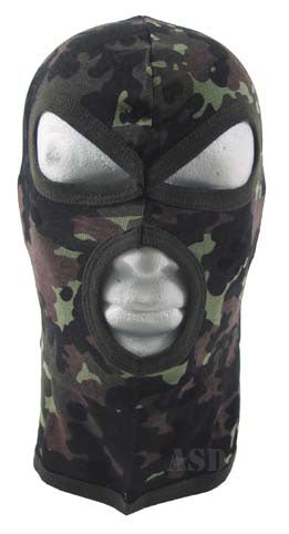 Dreiloch Kopfhaube Balaclava flecktarn