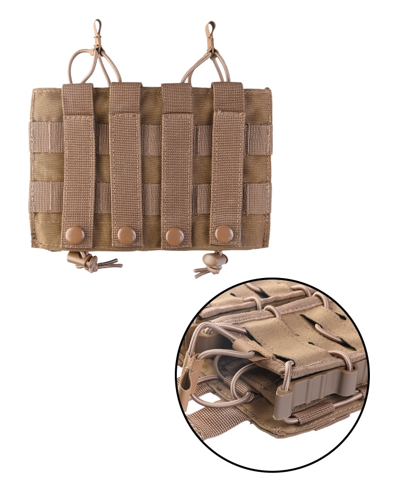 Magazintasche Open Top Flex Double – Airsoft, Taktische Weste, Flexibel