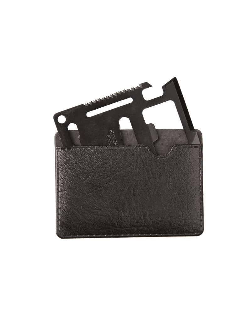 Survivaltool im Kreditkartenformat – Edelstahl, 11 Funktionen, Outdoor EDC