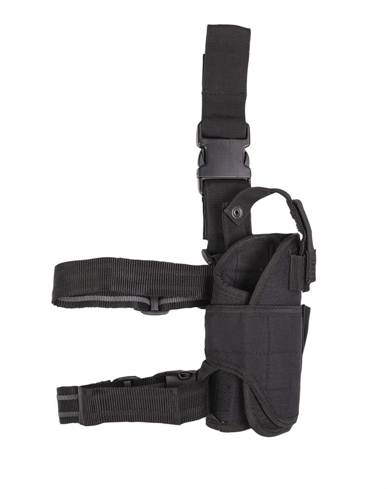 Taktisches Oberschenkelholster Universal schwarz – Einstellbar, Komfortabel, Airsoft