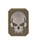 PATCH 3D SKULL PVC Klett SM Oliv
