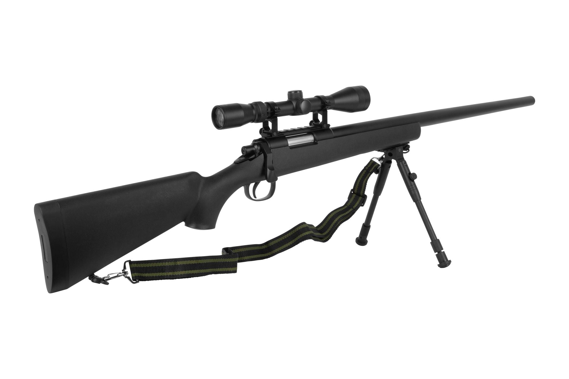 GSG MB03 Sniper Set Schwarz 6mm - Airsoft Federdruck - inkl. 3-9x40 Zielfernrohr