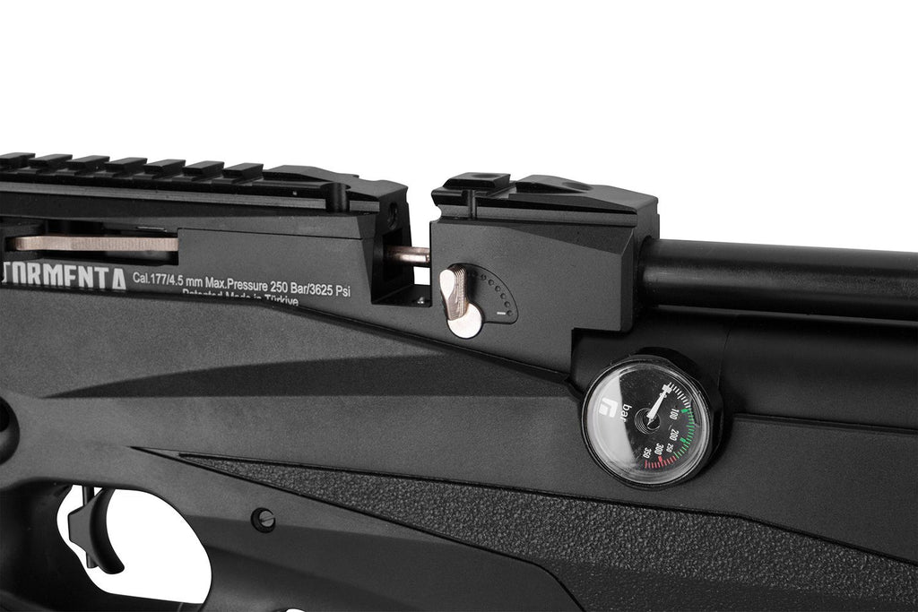 Reximex Tormenta schwarz – PCP Pressluftgewehr 4,5 mm Diabolo
