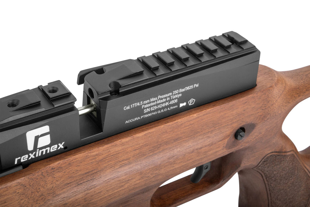 Reximex Accura Walnuss 4,5 mm – Präzises PCP Pressluftgewehr mit edlem Holzschaft