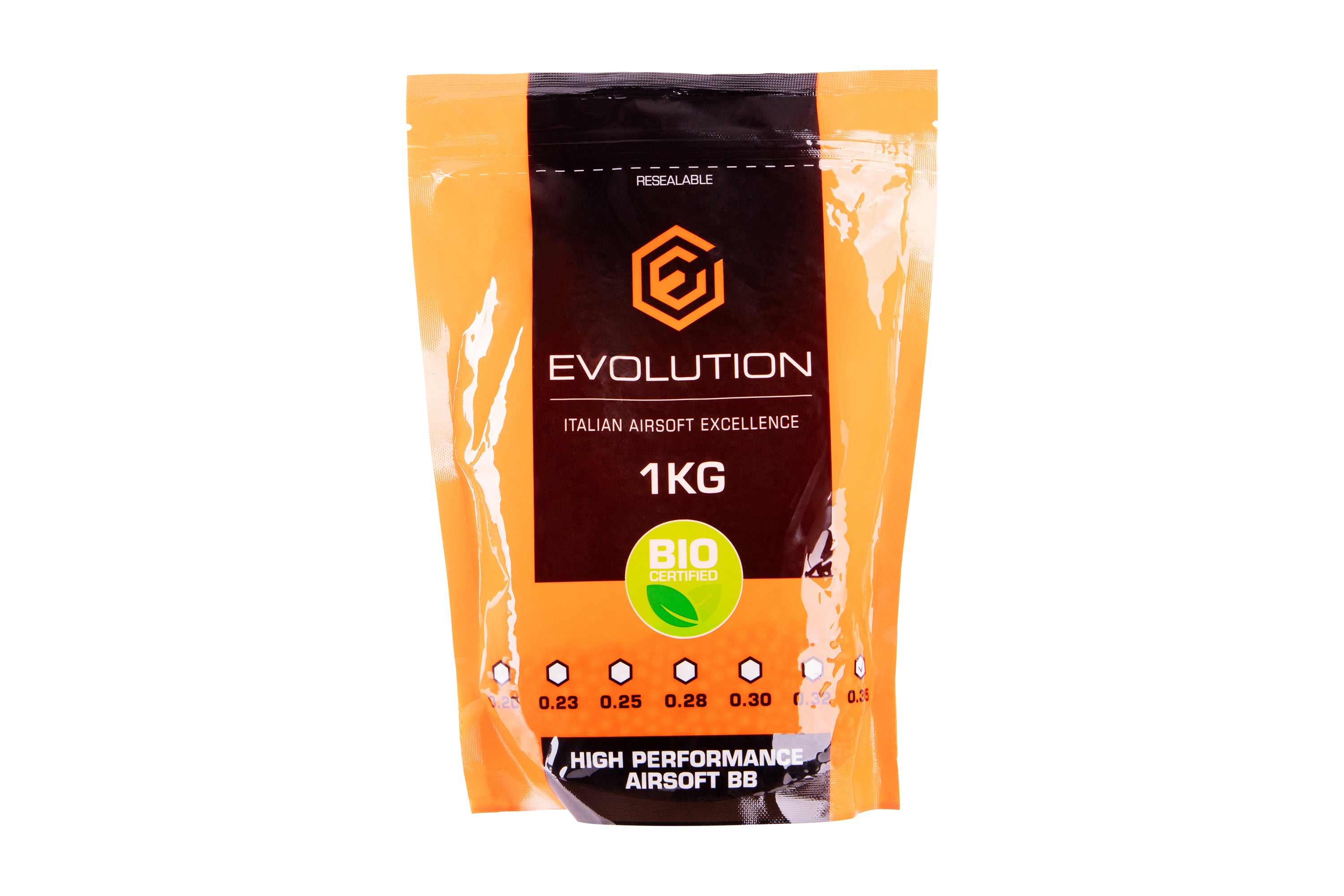 Evolution Airsoft BIO BBs 0,35 g Airsoft 2.800er (1KG) Packung
