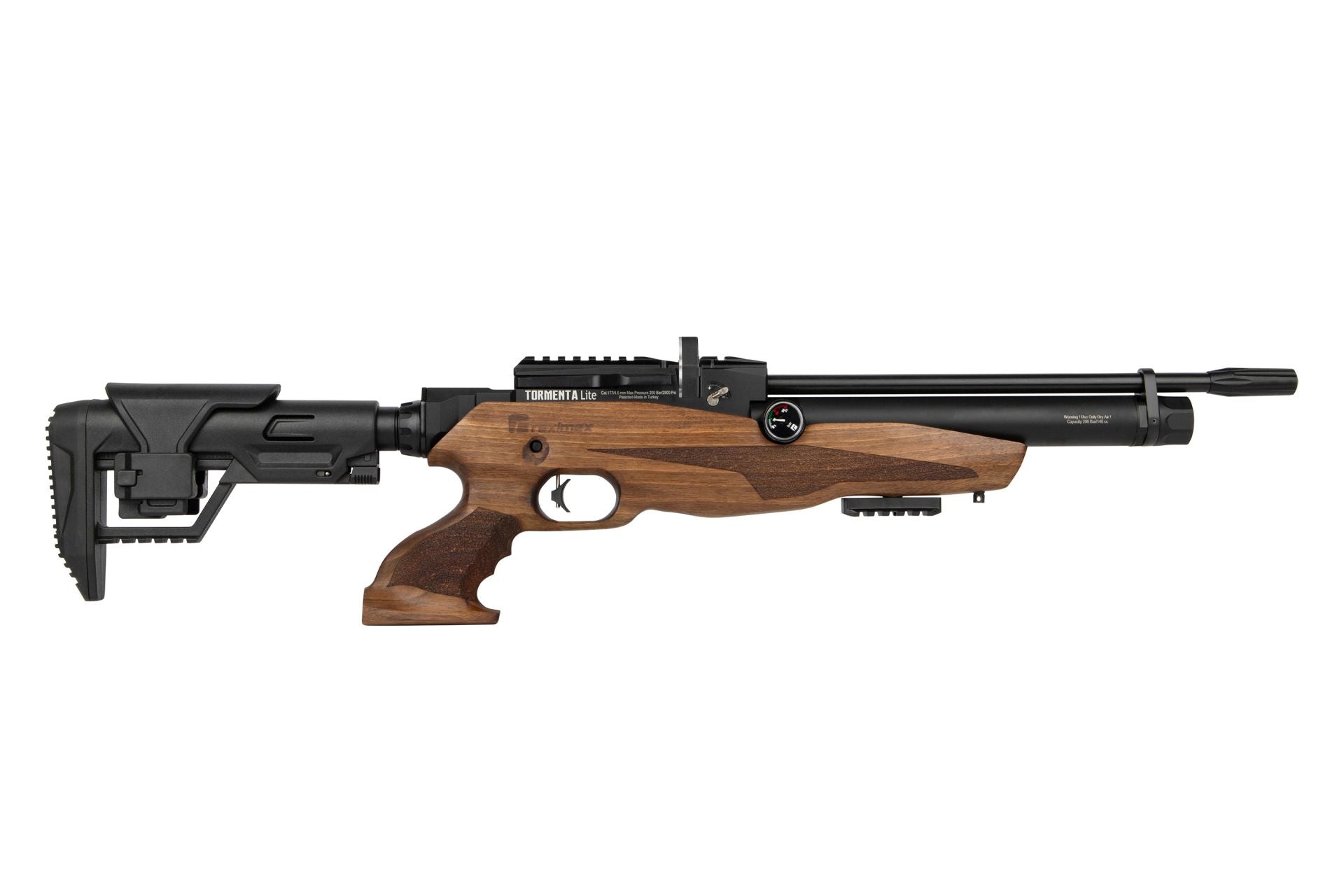Reximex Tormenta Wood Lite – PCP Pressluftgewehr 4,5 mm Diabolo mit Walnussholzschaft