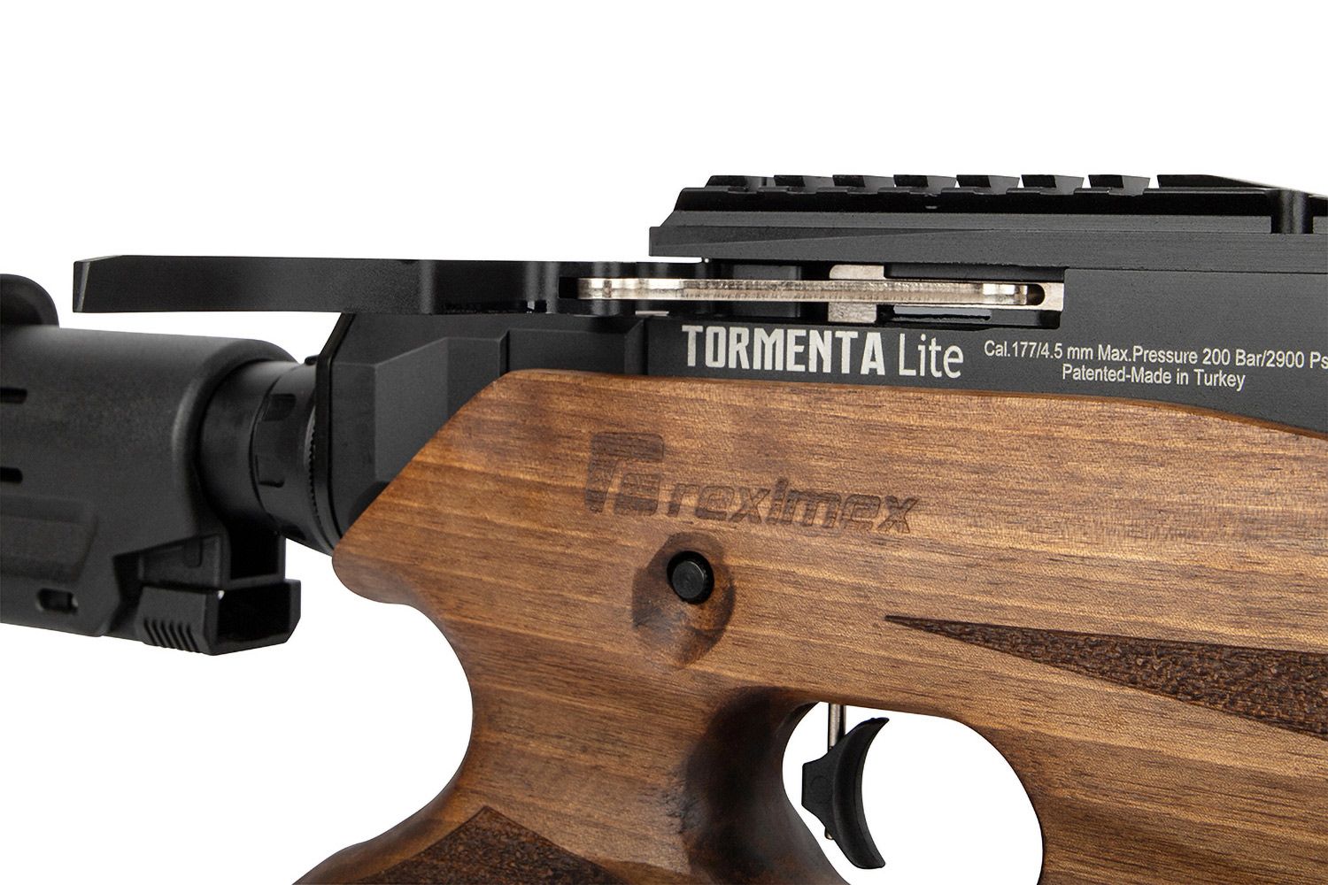 Reximex Tormenta Wood Lite – PCP Pressluftgewehr 4,5 mm Diabolo mit Walnussholzschaft