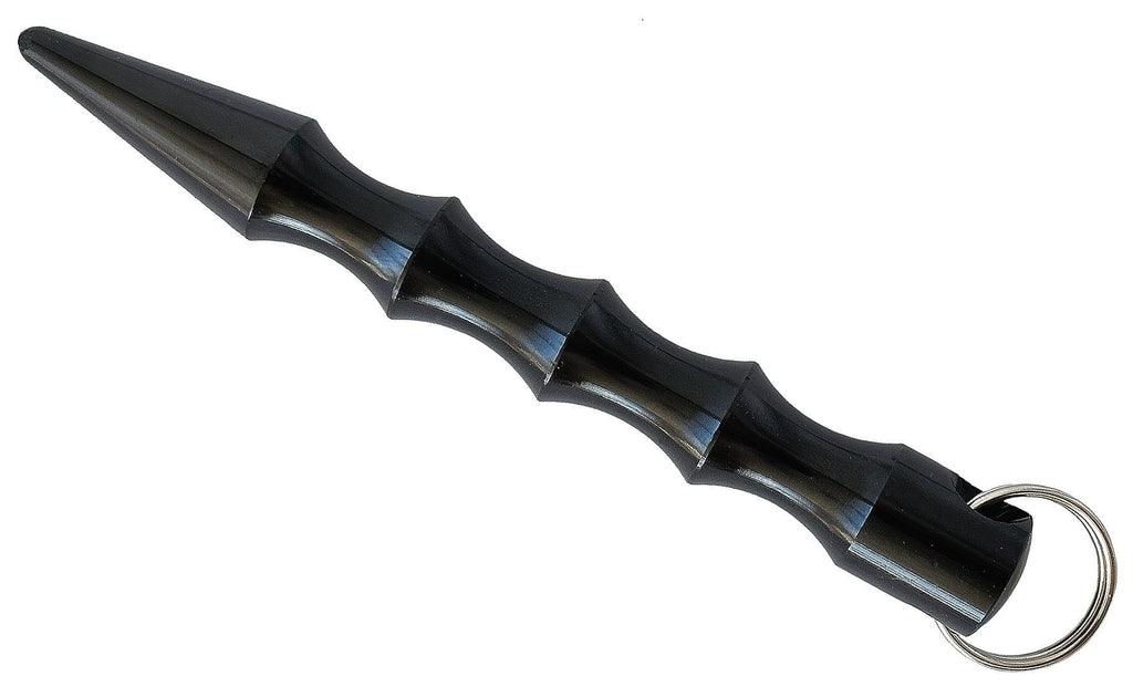 KUBOTAN / KOBUTAN Schlüsselanhänger mit Fingerrillen schwarz