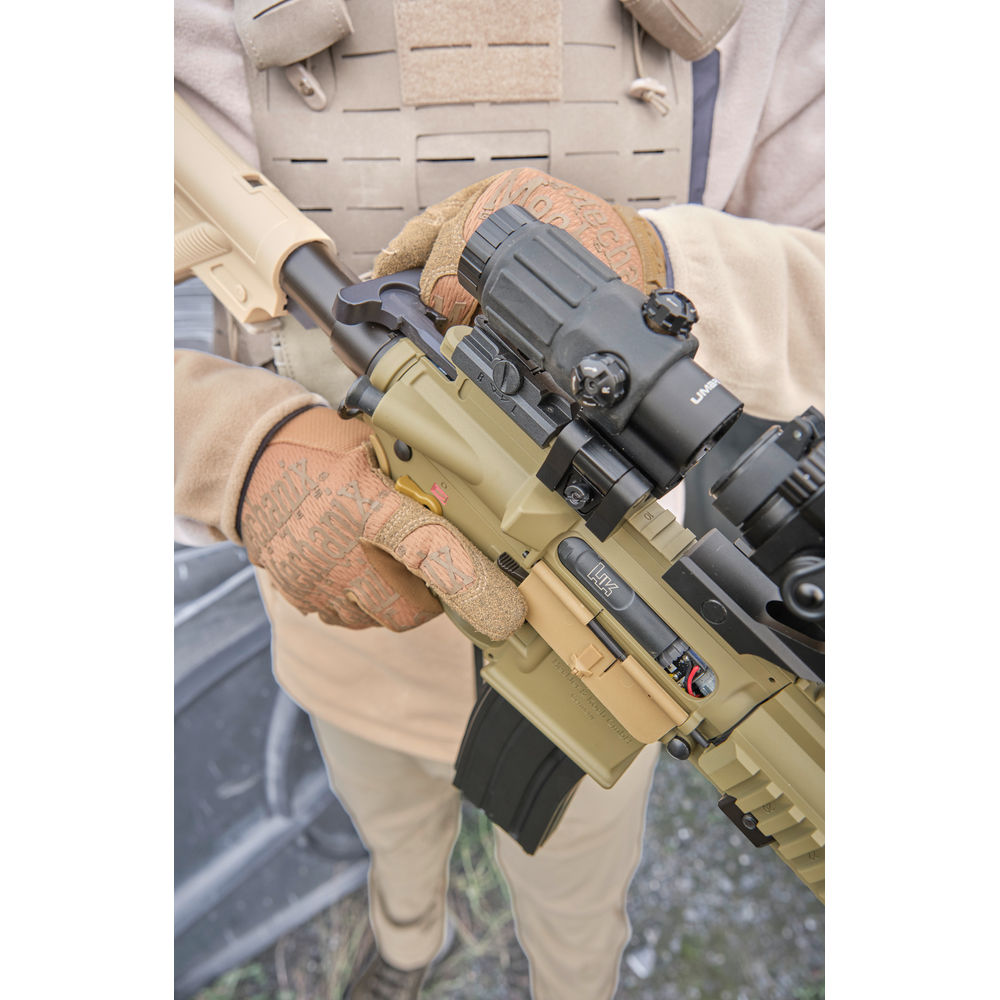 Heckler & Koch HK416 A5 Sportsline EyeTrace S-AEG – 6 mm BB Airsoftgewehr mit integriertem Tracer - grünbraun