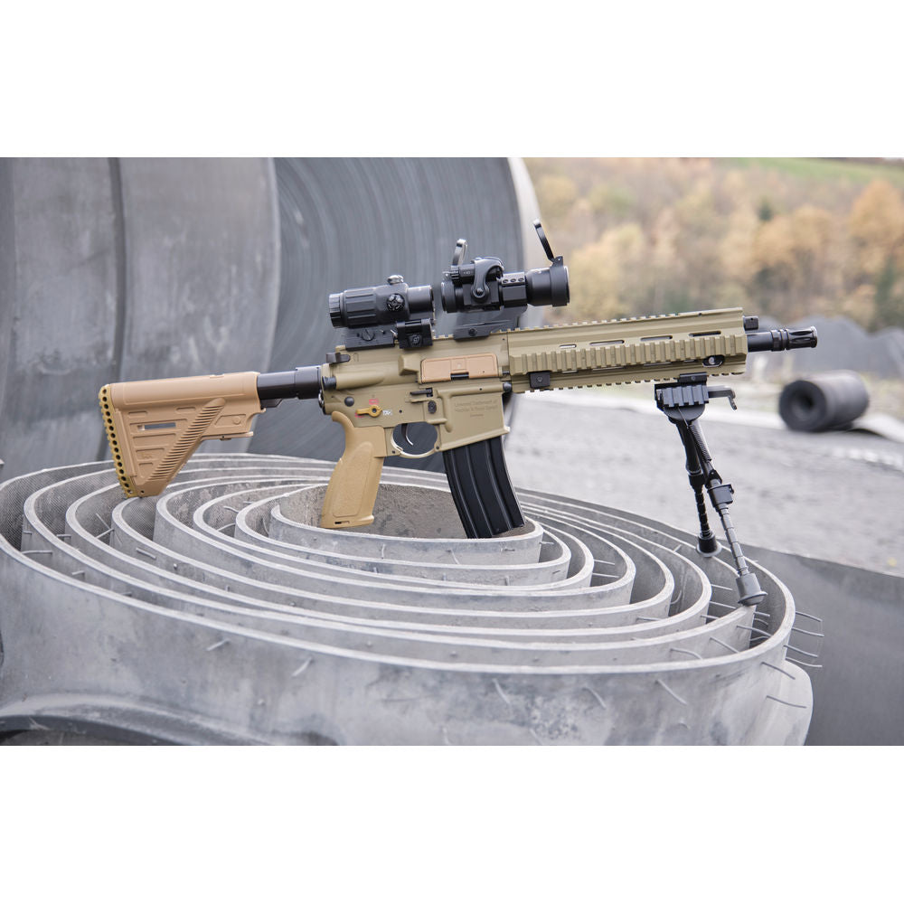 Heckler & Koch HK416 A5 Sportsline EyeTrace S-AEG – 6 mm BB Airsoftgewehr mit integriertem Tracer - grünbraun