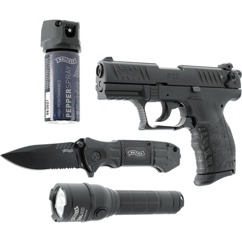 Walther P22Q R2D (Ready To Defend) Kit 9mm PAK Schreckschuss