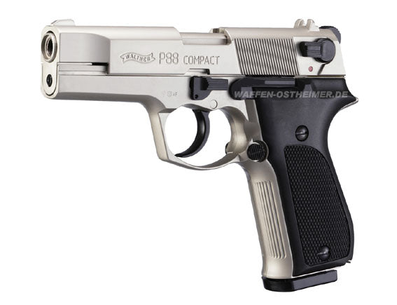 Walther P88 Compact Mattvernickelt Kaliber 9mm PAK