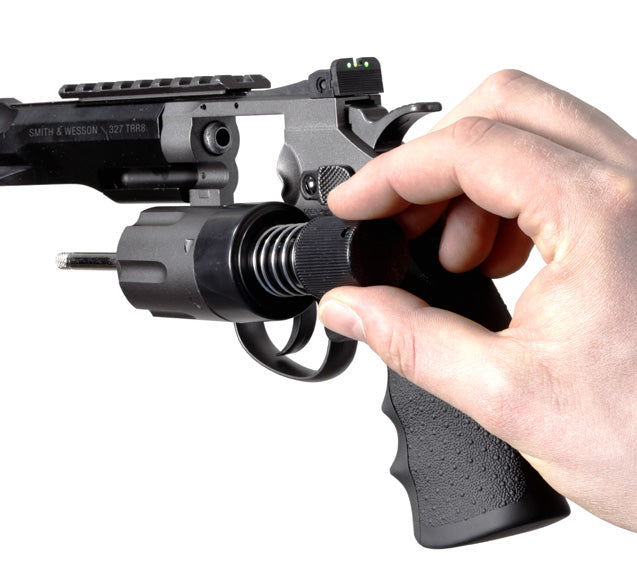 Dan Wesson 6" Stainless Look CO2 Revolver 4,5mm Sparset +10