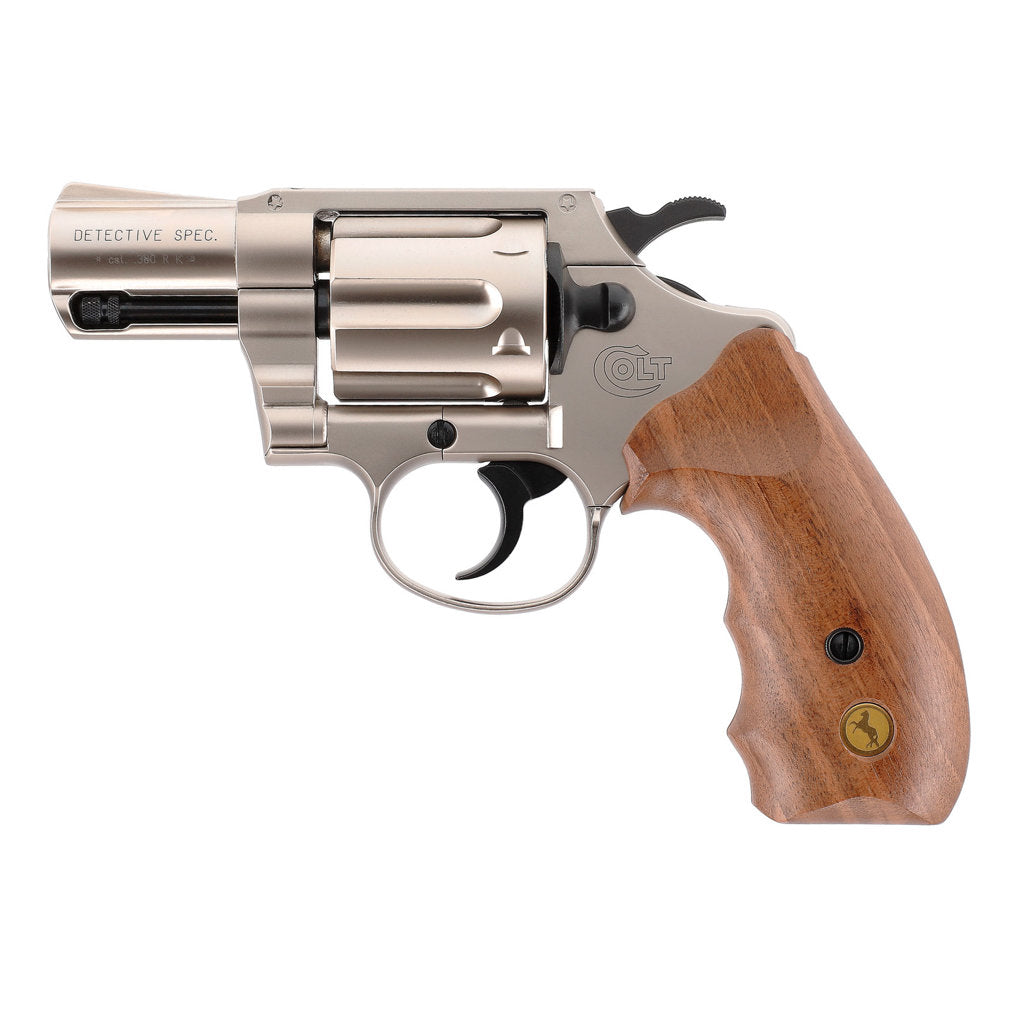 Colt Detective Special Nickel / Holz 9mm RK 