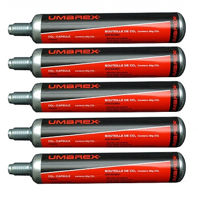 5 Umarex 88g AirSource CO2 Kapseln