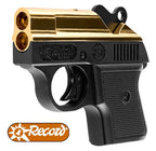 Record Modell Derringer Gold 6 mm Flobert Schreckschusspistole