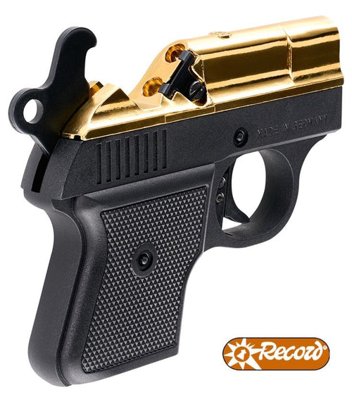 Record Modell Derringer Gold 6mm Flobert Schreckschusspistole