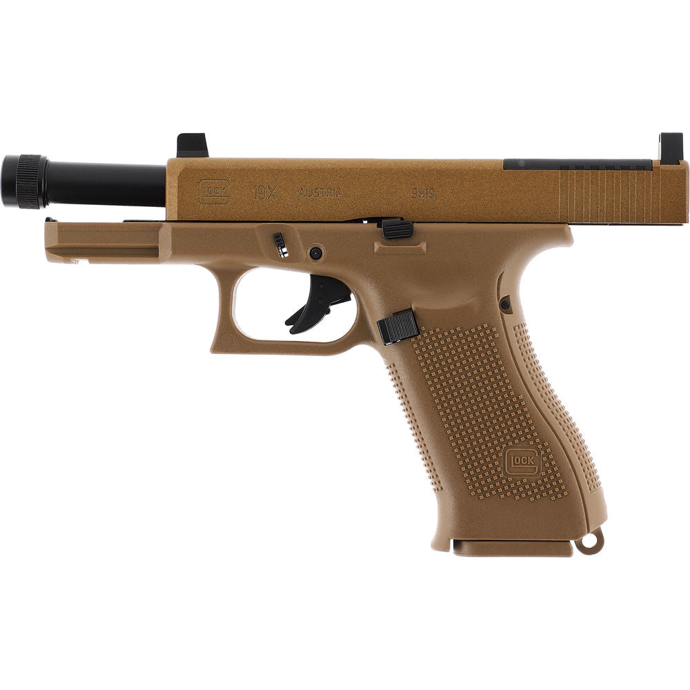 GLOCK 19X MOS CO₂ Airsoftpistole – 6 mm BB Gas Blowback, Optics Ready