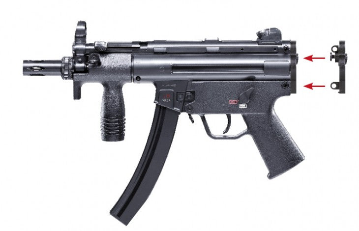 Heckler & Koch MP5K PDW CO2 Luftpistole 4,5mm Sparset +10 CO2 Kapseln