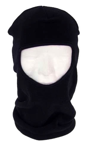 Einloch-Kopfhaube (Balaclava) schwarz, Fleece