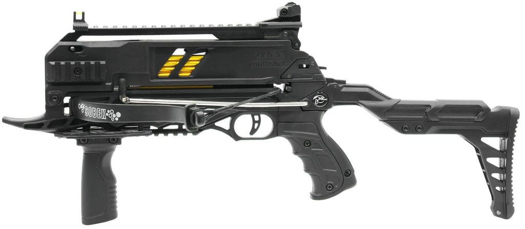 Pistolenarmbrust SOBEK | 7-Bolzen Magazin | 80 lbs | schwarz in