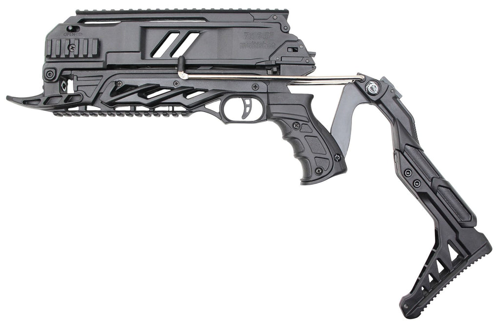 Pistolenarmbrust SOBEK | 7-Bolzen Magazin | 80 lbs | schwarz in