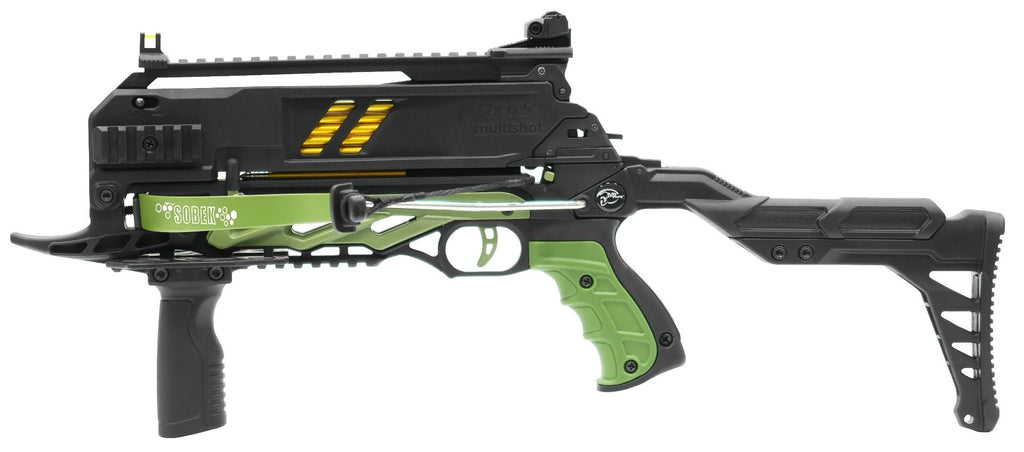 Pistolenarmbrust SOBEK | 7-Bolzen Magazin | 80 lbs | grün