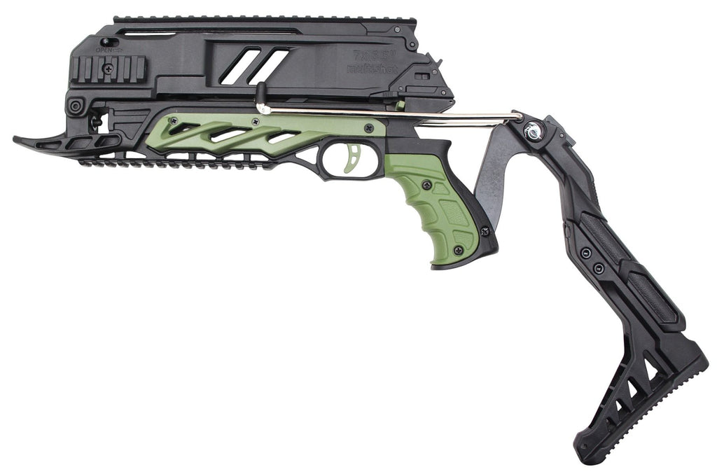 Pistolenarmbrust SOBEK | 7-Bolzen Magazin | 80 lbs | grün