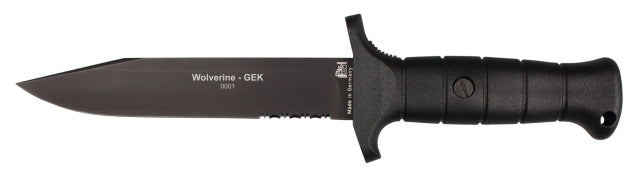 EICKHORN Wolverine GEK Welle partiell schwarz Outdoormesser 