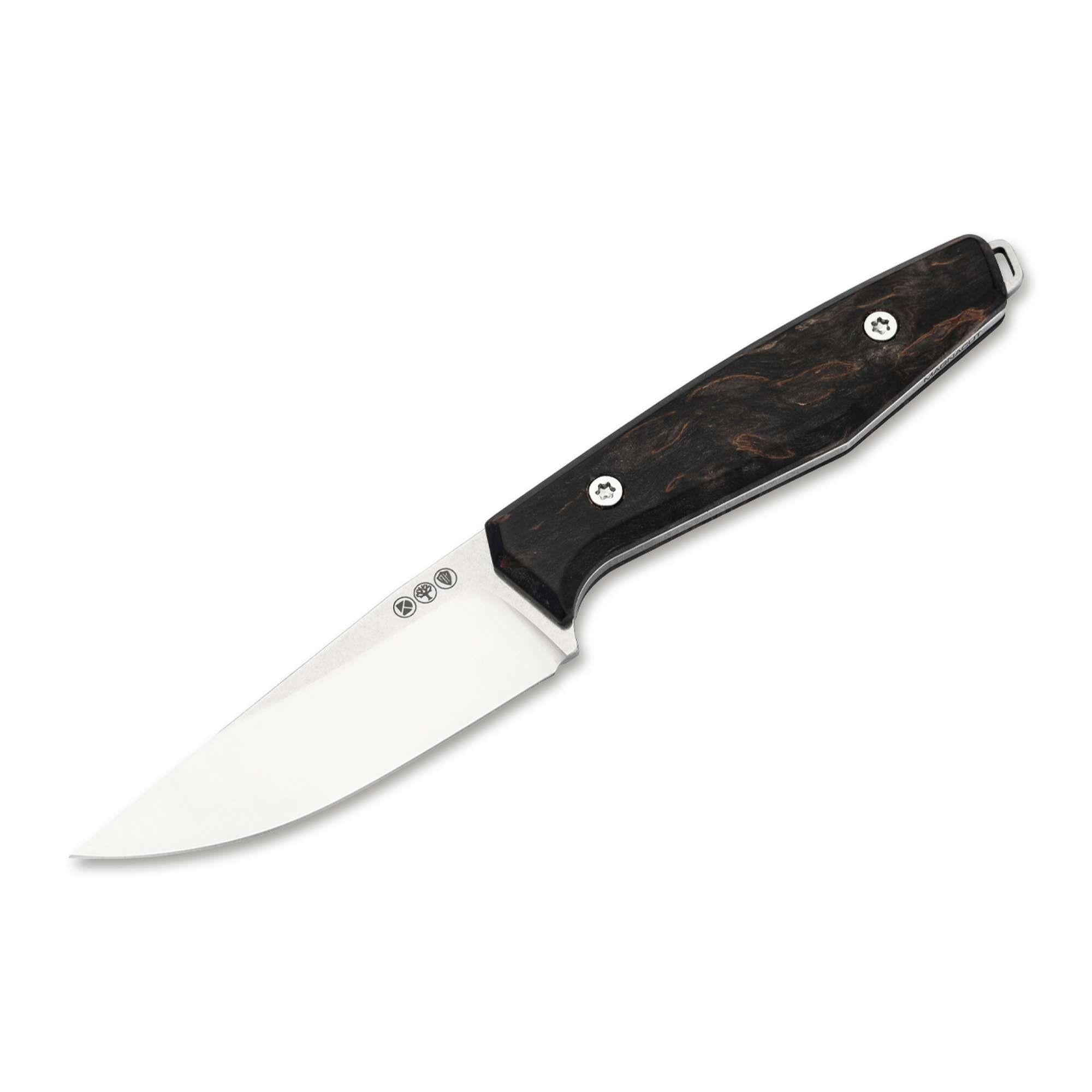 Böker AK1 Droppoint MagnaCut Maserbirke Black | EDC Messer