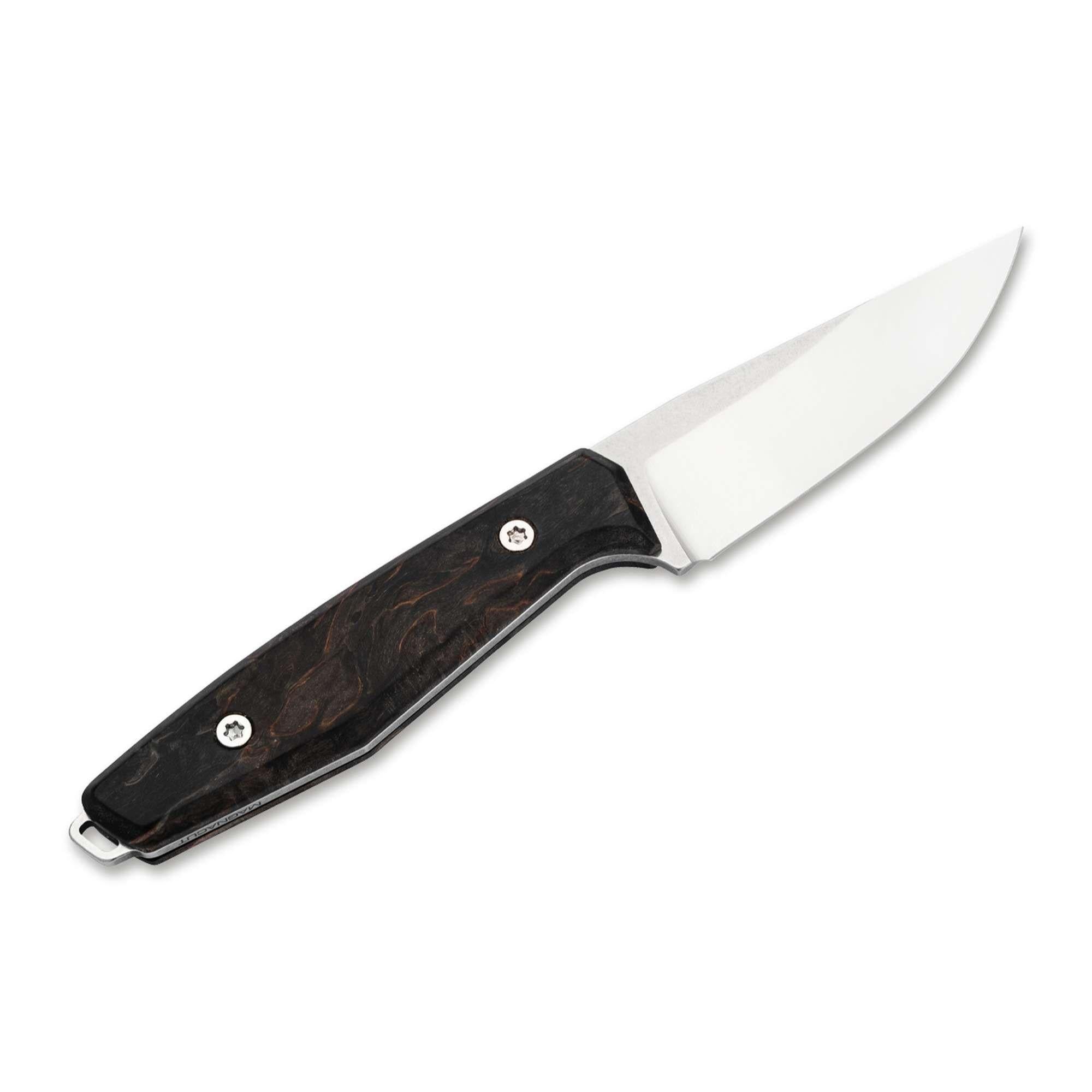 Böker AK1 Droppoint MagnaCut Maserbirke Black | EDC Messer