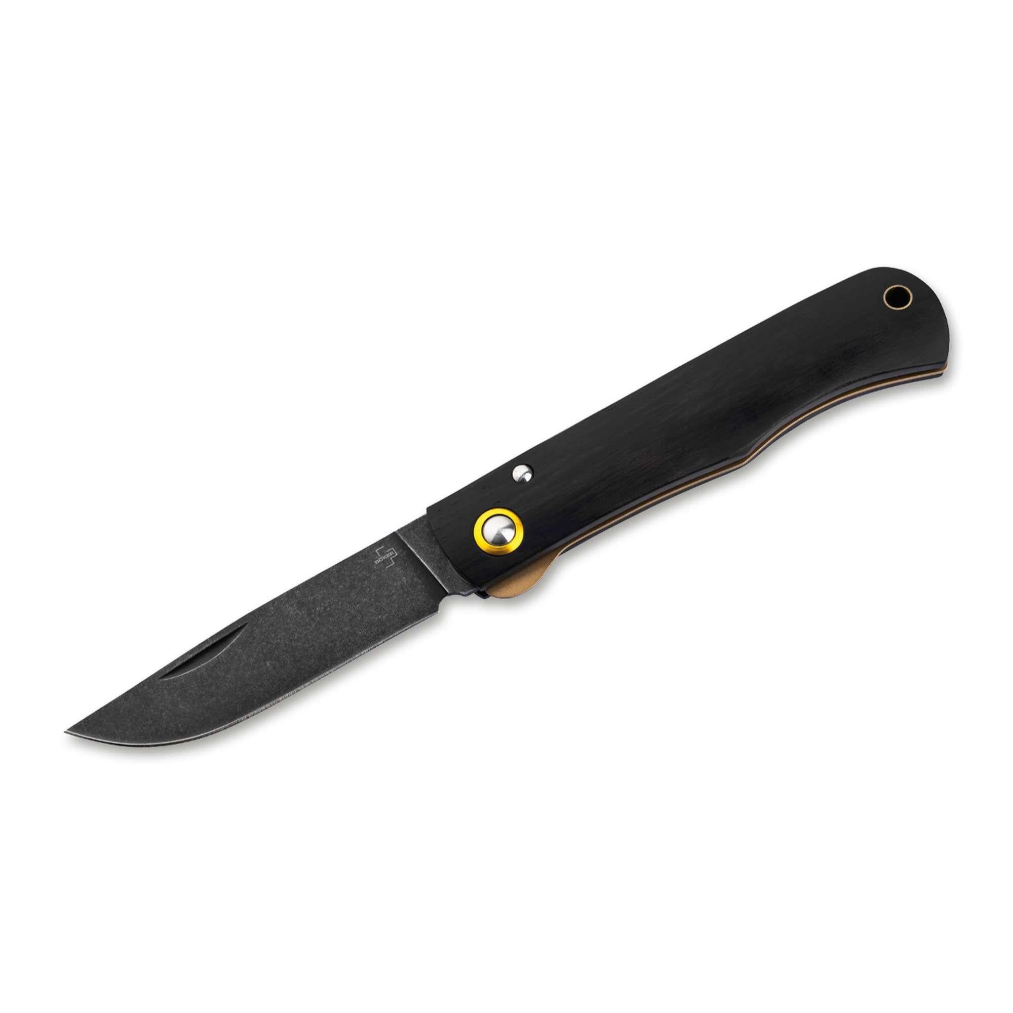 Böker Plus Rusticus All Black | Taschenmesser mit Ebenholzgriff