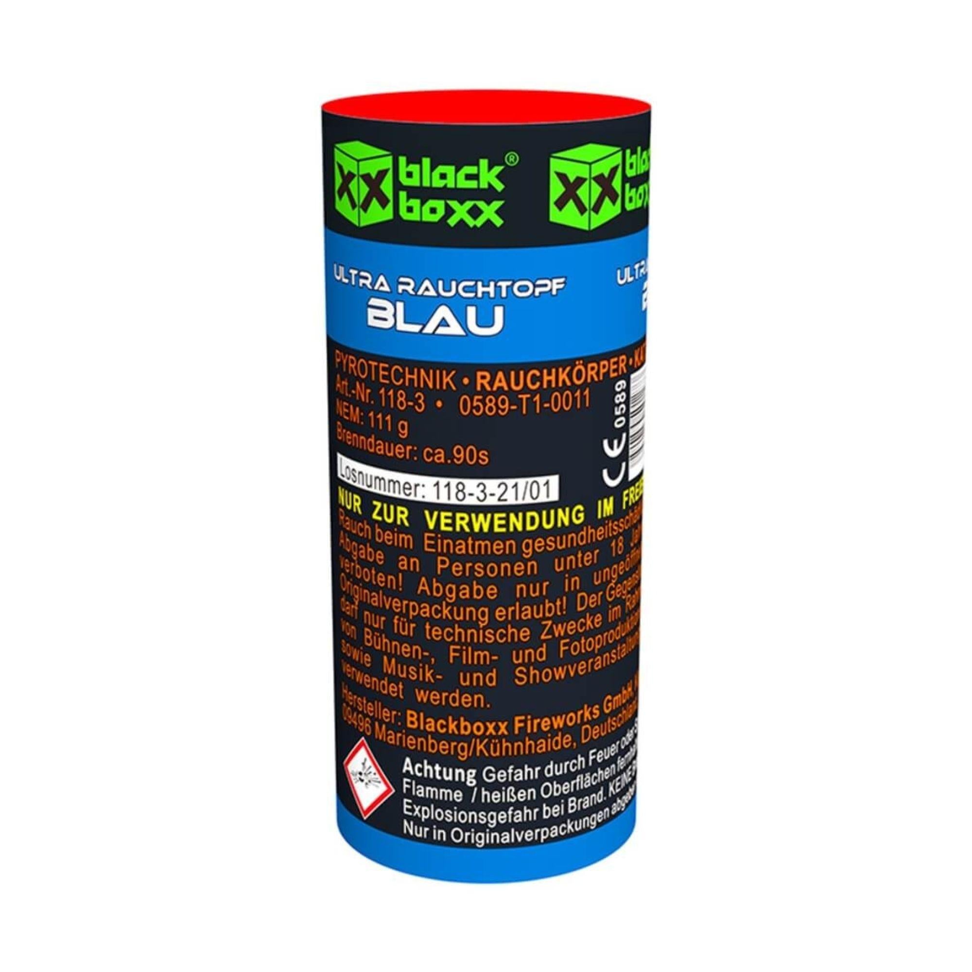 Blackboxx Ultra Rauchtopf Blau