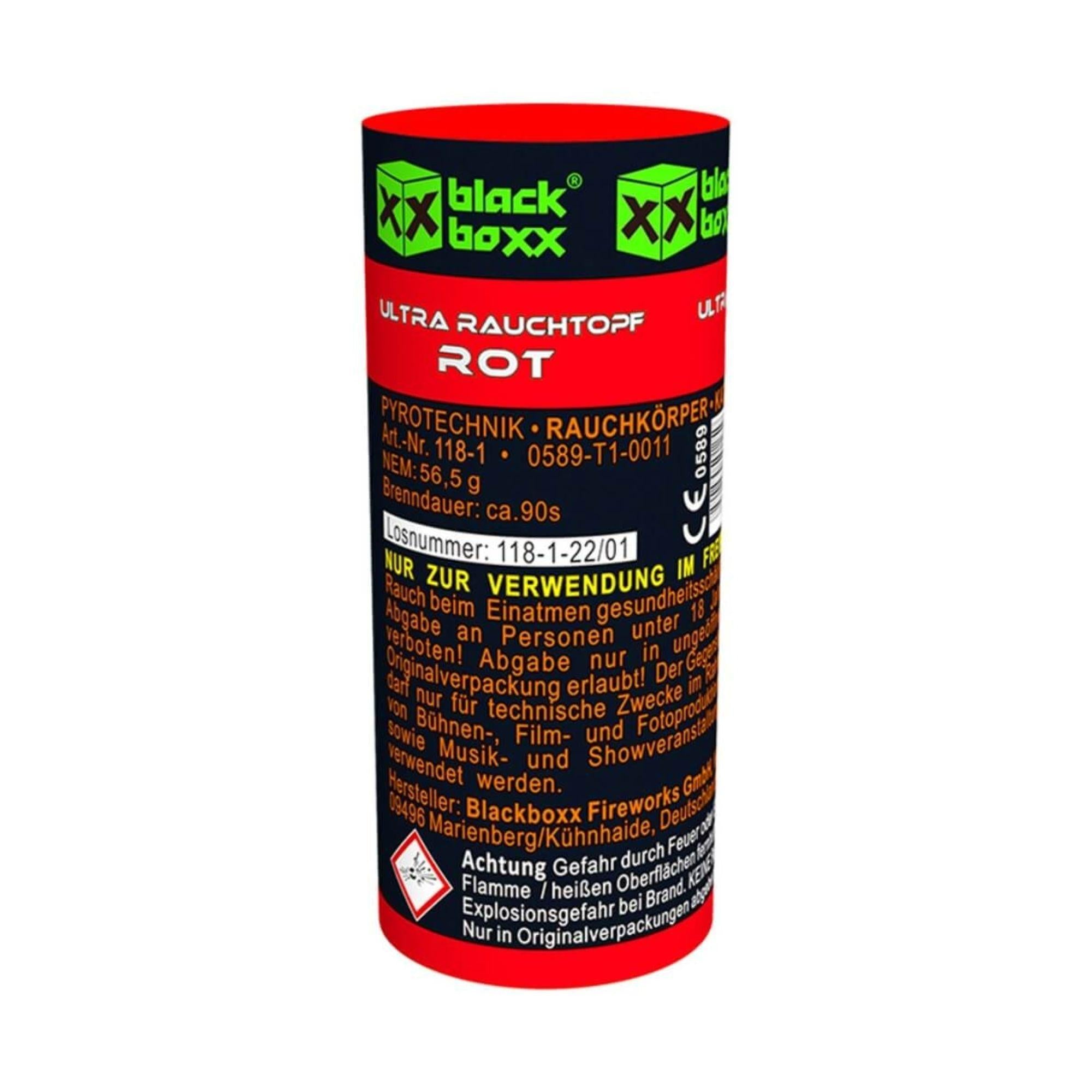Blackboxx Ultra Rauchtopf Rot
