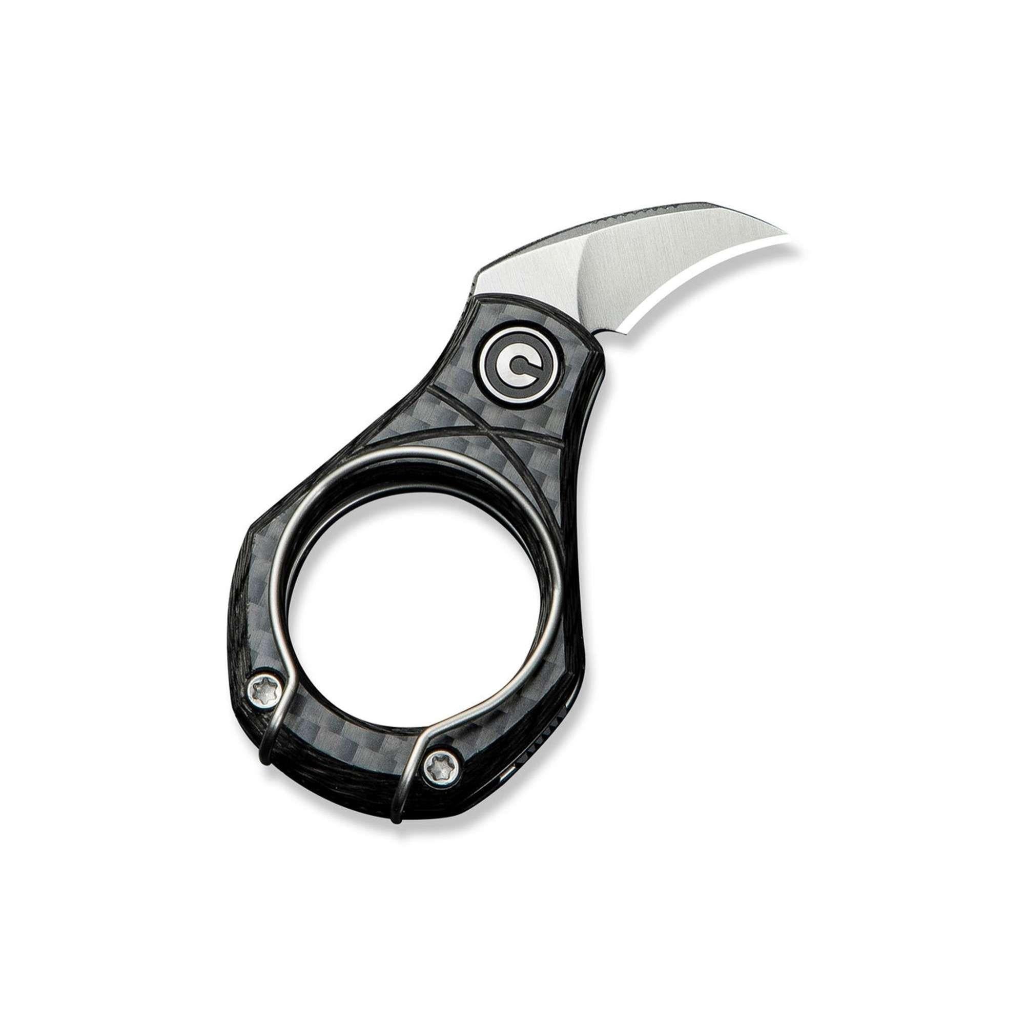 CIVIVI Pyrus 14C28N CF – Kompaktes Fingermesser mit Carbon-Griff