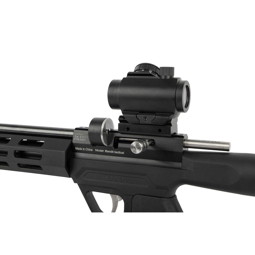 DIANA Bandit Tactical 4,5 mm PCP-Pressluftpistole inkl. Reddot