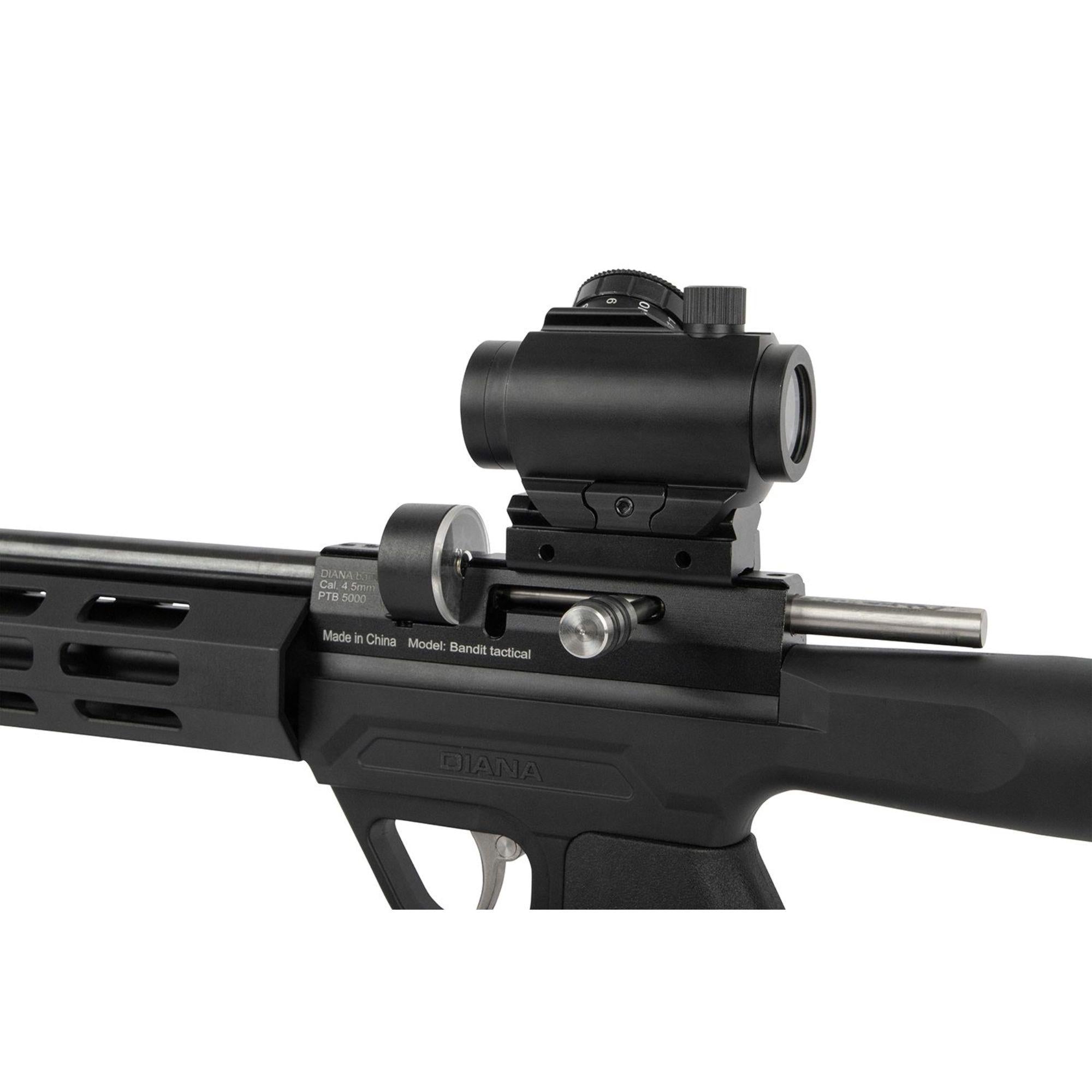 DIANA Bandit Tactical 4,5 mm PCP-Pressluftpistole inkl. Reddot