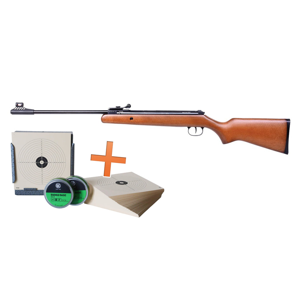 DIANA two-forty Holz 4,5mm - Knicklauf Luftgewehr Kugelfangset