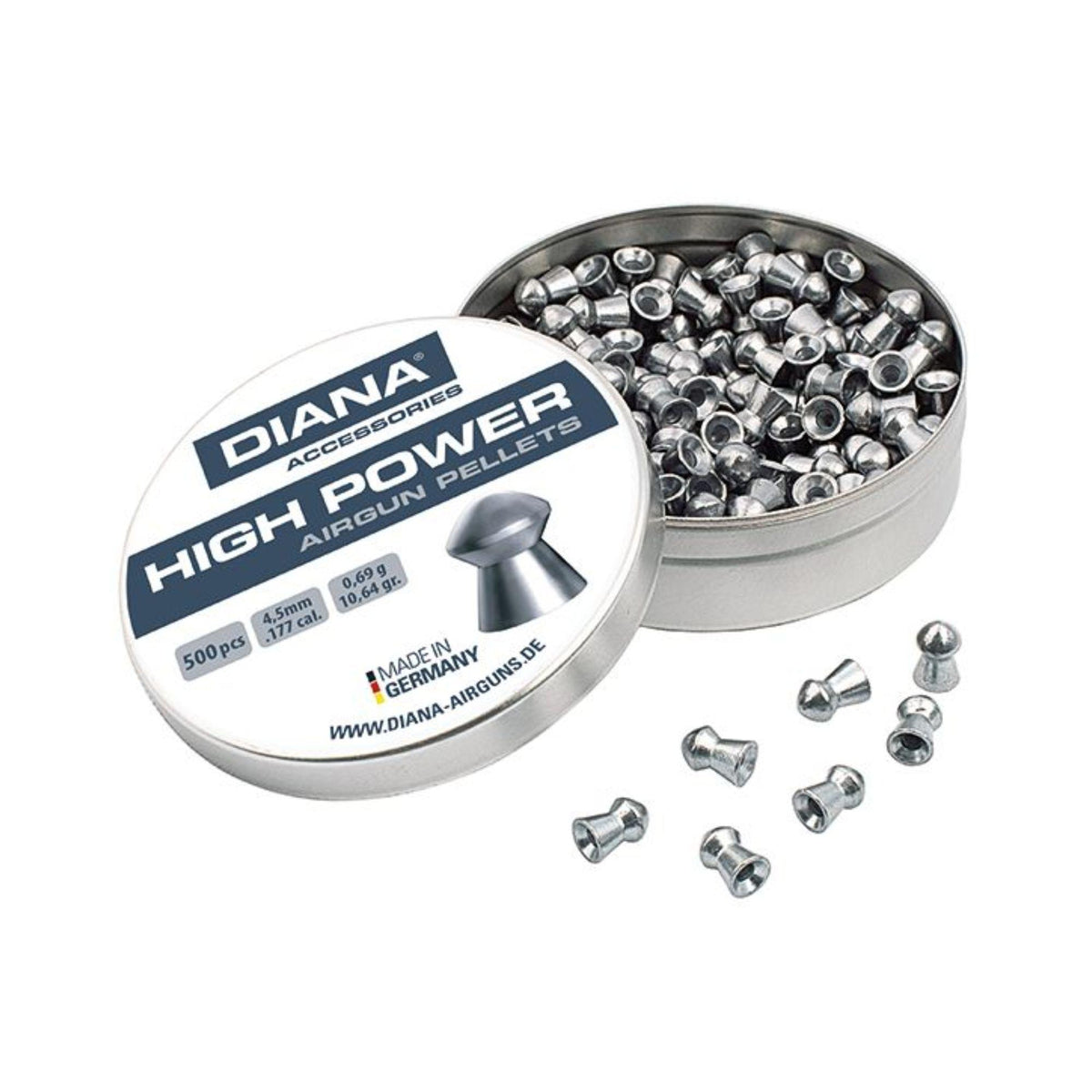 DIANA High Power Diabolos Rundkopf 4,5mm