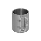 Doppelwandige Edelstahltasse mit klappbarem Karabiner