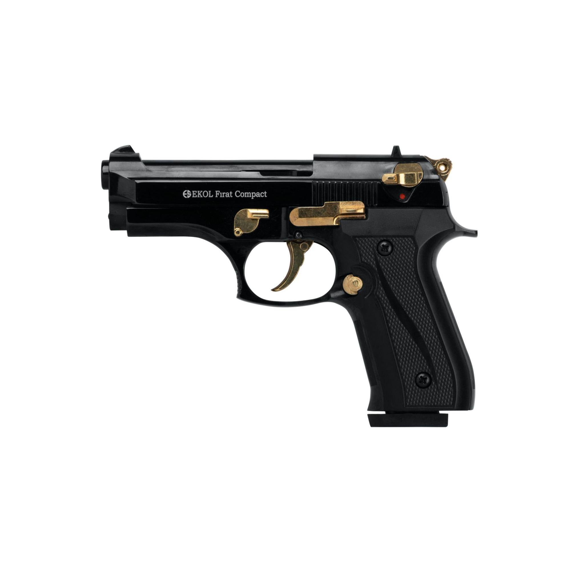GSG Ekol Firat Compact Schwarz-Gold 9mm PAK Schreckschuss