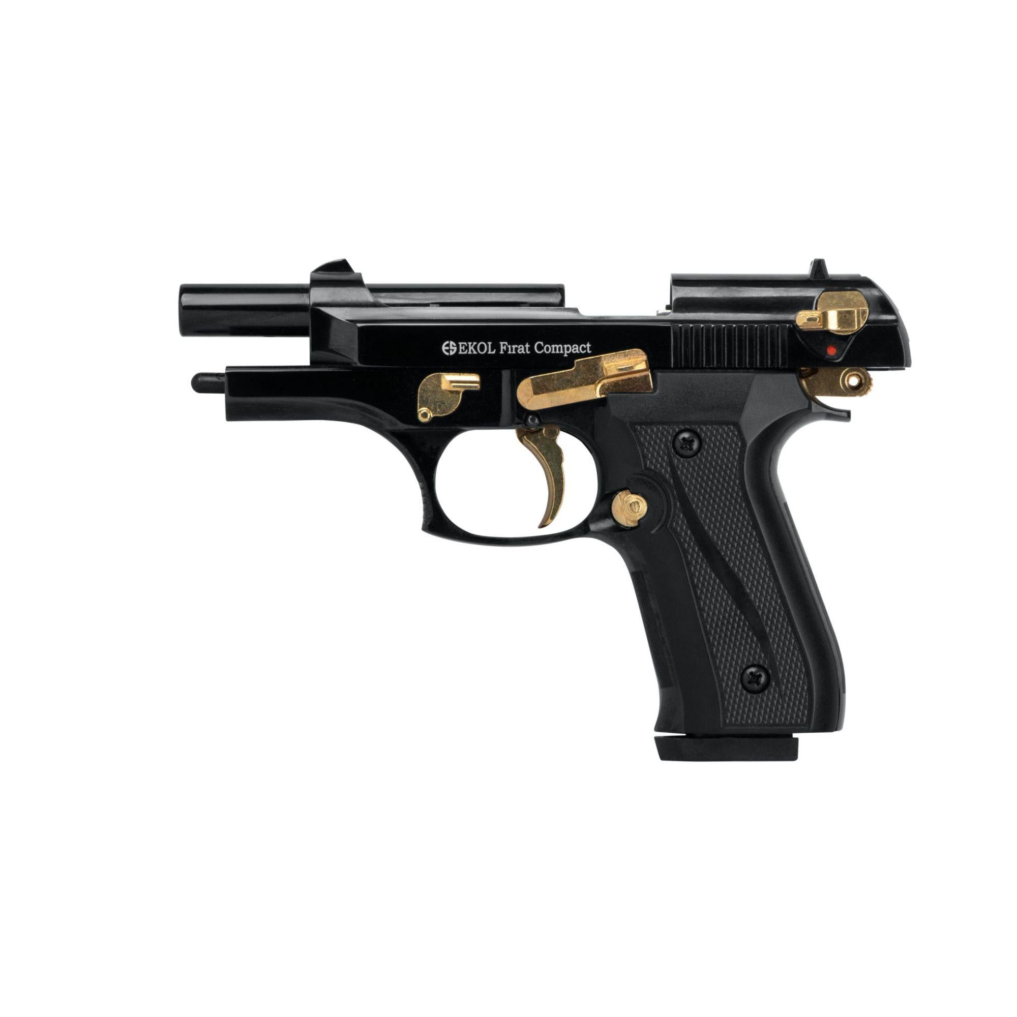 GSG Ekol Firat Compact Schwarz-Gold 9mm PAK Schreckschuss