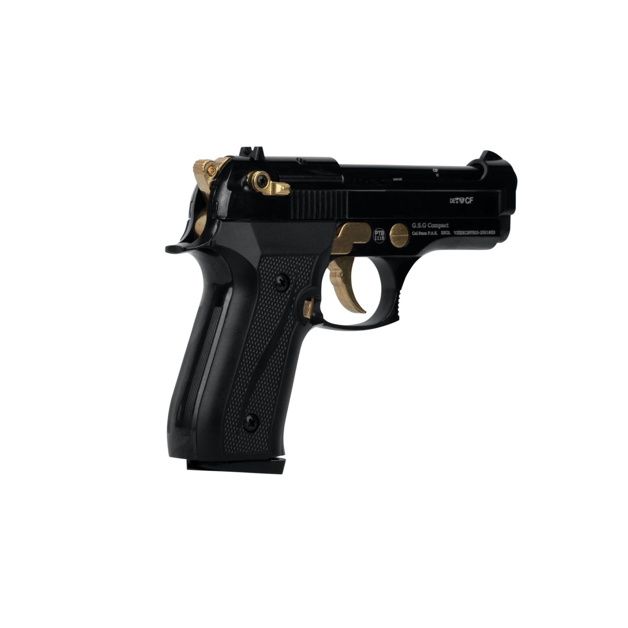 GSG Ekol Firat Compact Schwarz-Gold 9mm PAK Schreckschuss