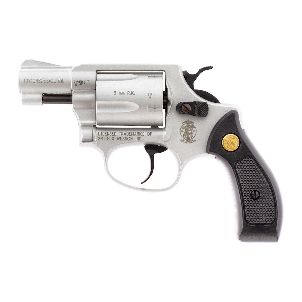 Smith & Wesson Chiefs Special Schreckschuss Revolver Vernickelt 9mm RK