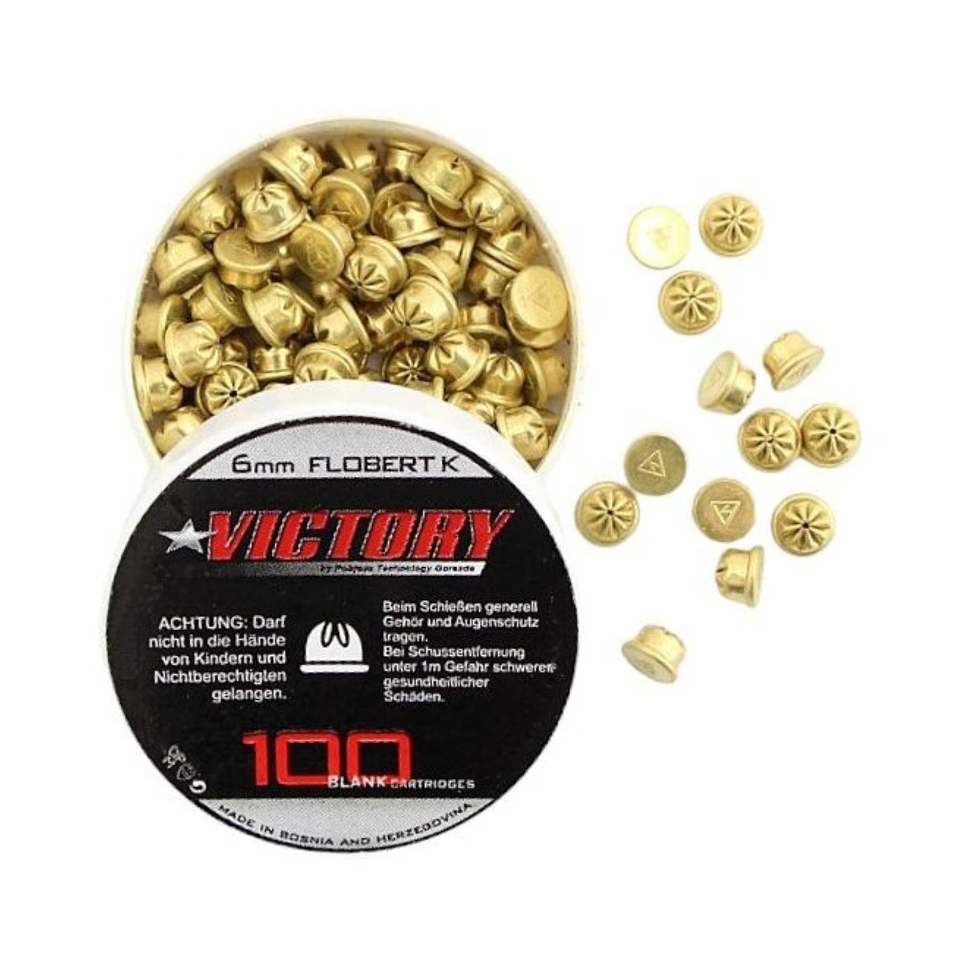 Victory Knallpatronen 6mm Flobert für Schreckschuss 100 Schuss