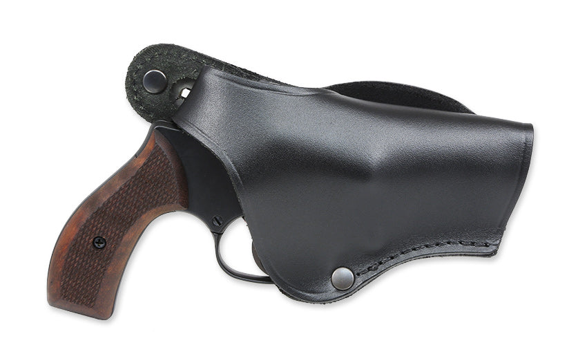 Gürtelholster Leder für 2,5 Zoll Revolver Weihrauch HW88 und HW37, Röhm RG59