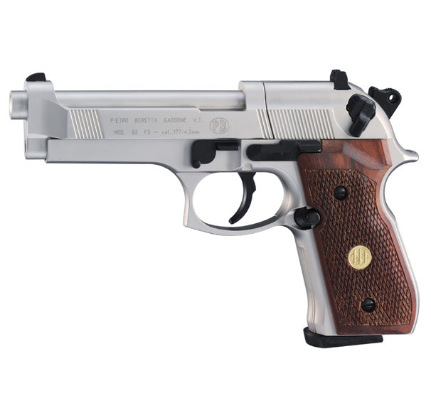 Beretta 92FS vernickelt Holz