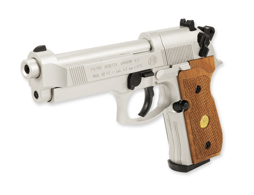 Beretta 92FS vernickelt Holz
